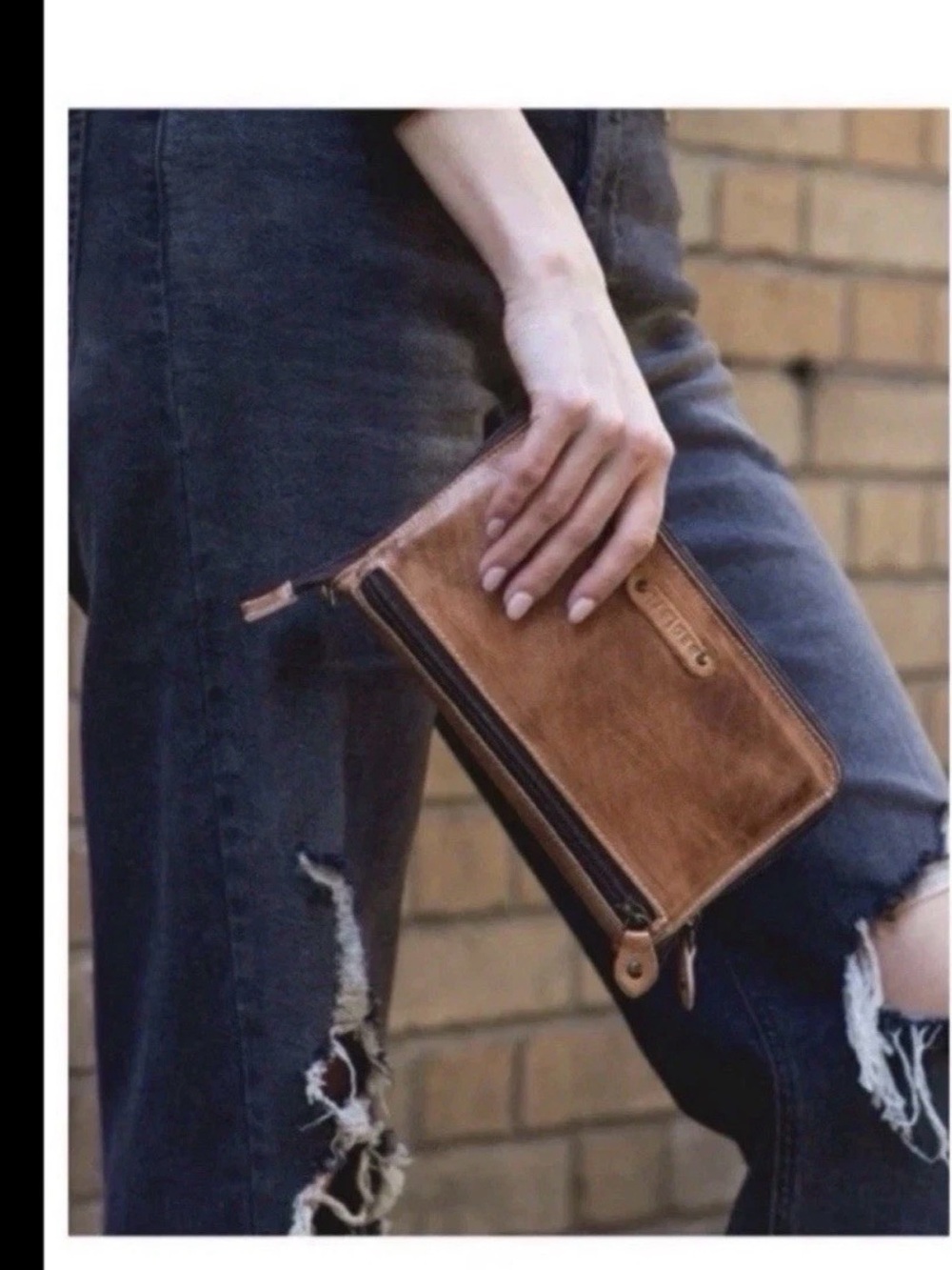Bed Stu TEMPLETON II Tan Rustic Clutch Wallet MSRP $189 - Picture 13 of 13